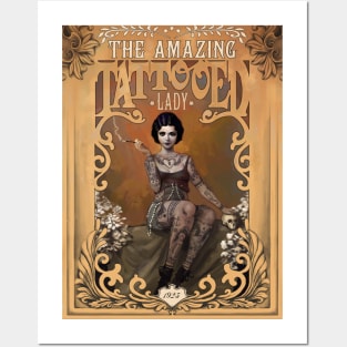 The Amazing Tattooed Lady Posters and Art